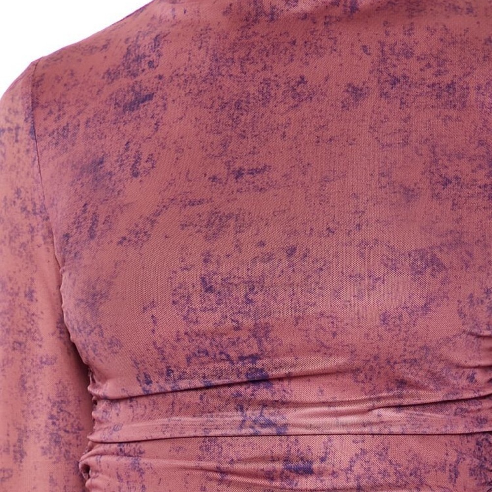 Chic Mauve and Purple Textured Top